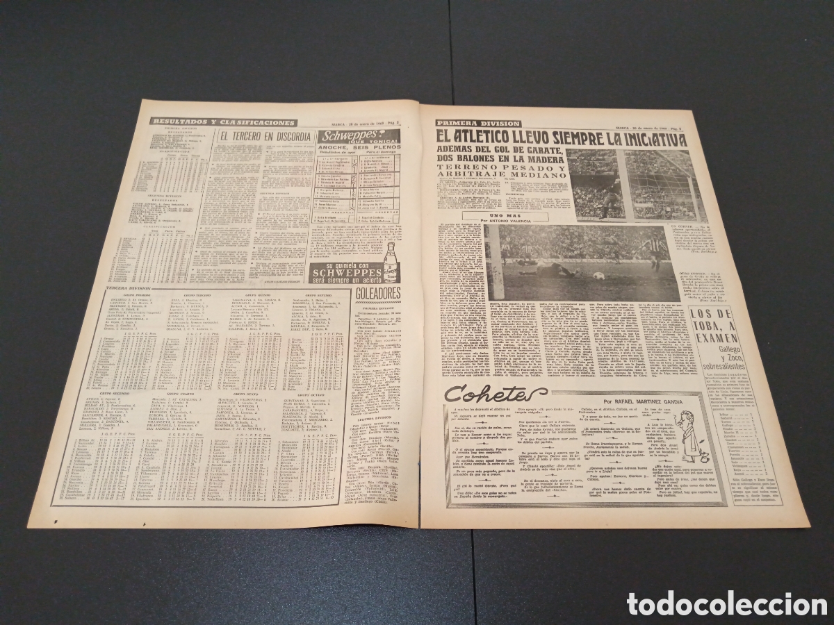 Coleccionismo deportivo: MARCA 20/01/1969 - Foto 2