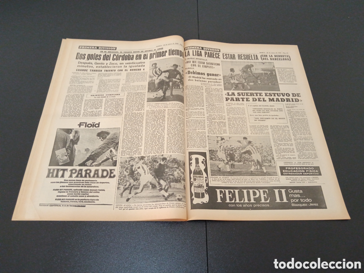 Coleccionismo deportivo: MARCA 20/01/1969 - Foto 6