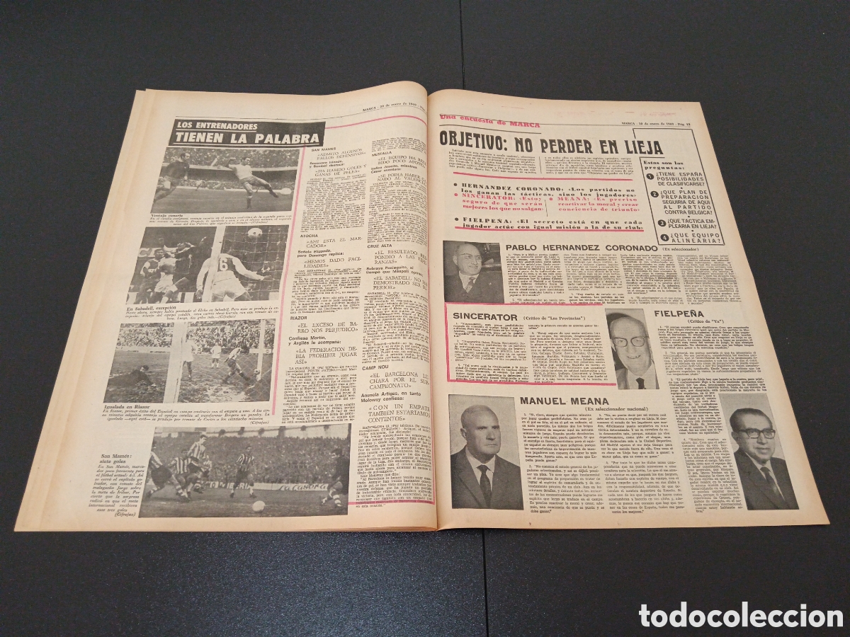 Coleccionismo deportivo: MARCA 20/01/1969 - Foto 7