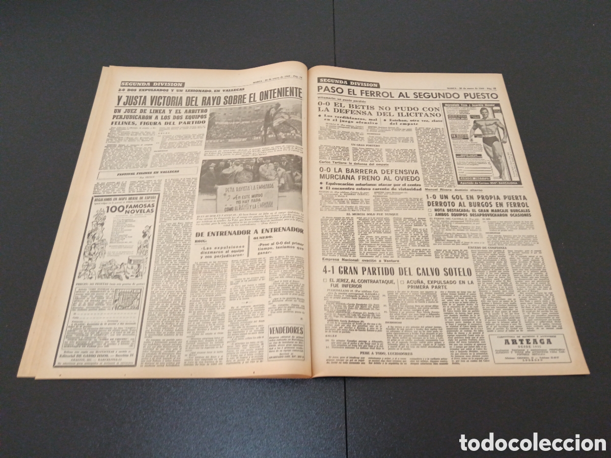 Coleccionismo deportivo: MARCA 20/01/1969 - Foto 8
