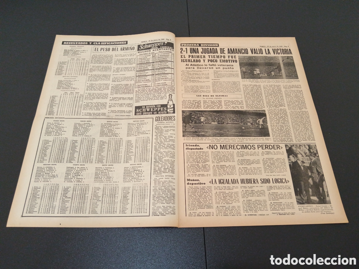 Coleccionismo deportivo: MARCA 27/01/1969 - Foto 2