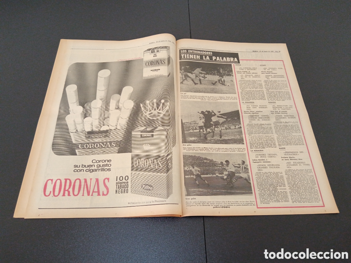 Coleccionismo deportivo: MARCA 27/01/1969 - Foto 7