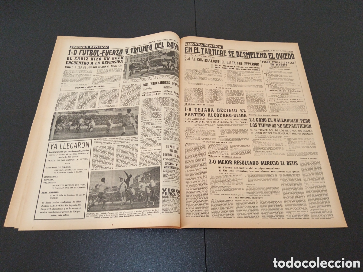 Coleccionismo deportivo: MARCA 27/01/1969 - Foto 8