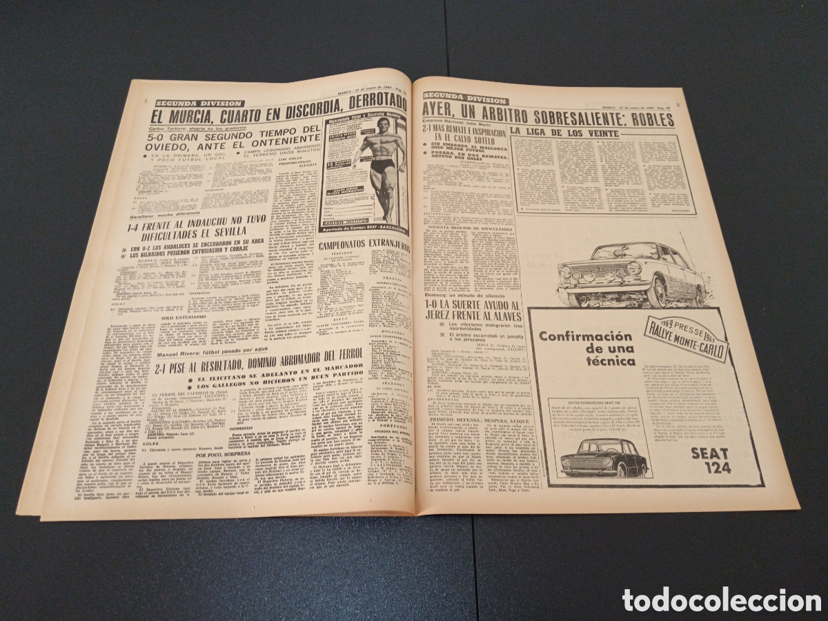 Coleccionismo deportivo: MARCA 27/01/1969 - Foto 9