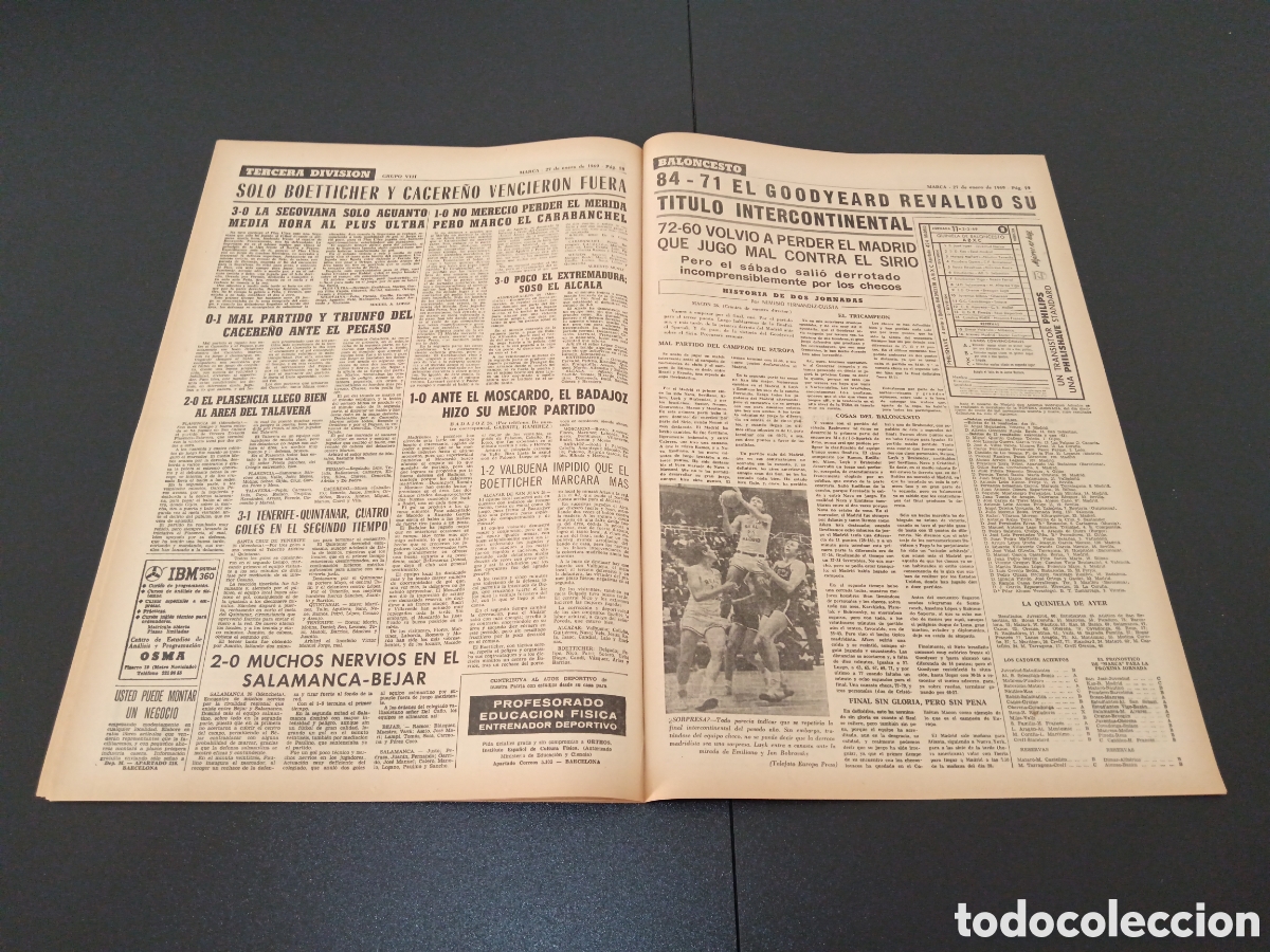 Coleccionismo deportivo: MARCA 27/01/1969 - Foto 10