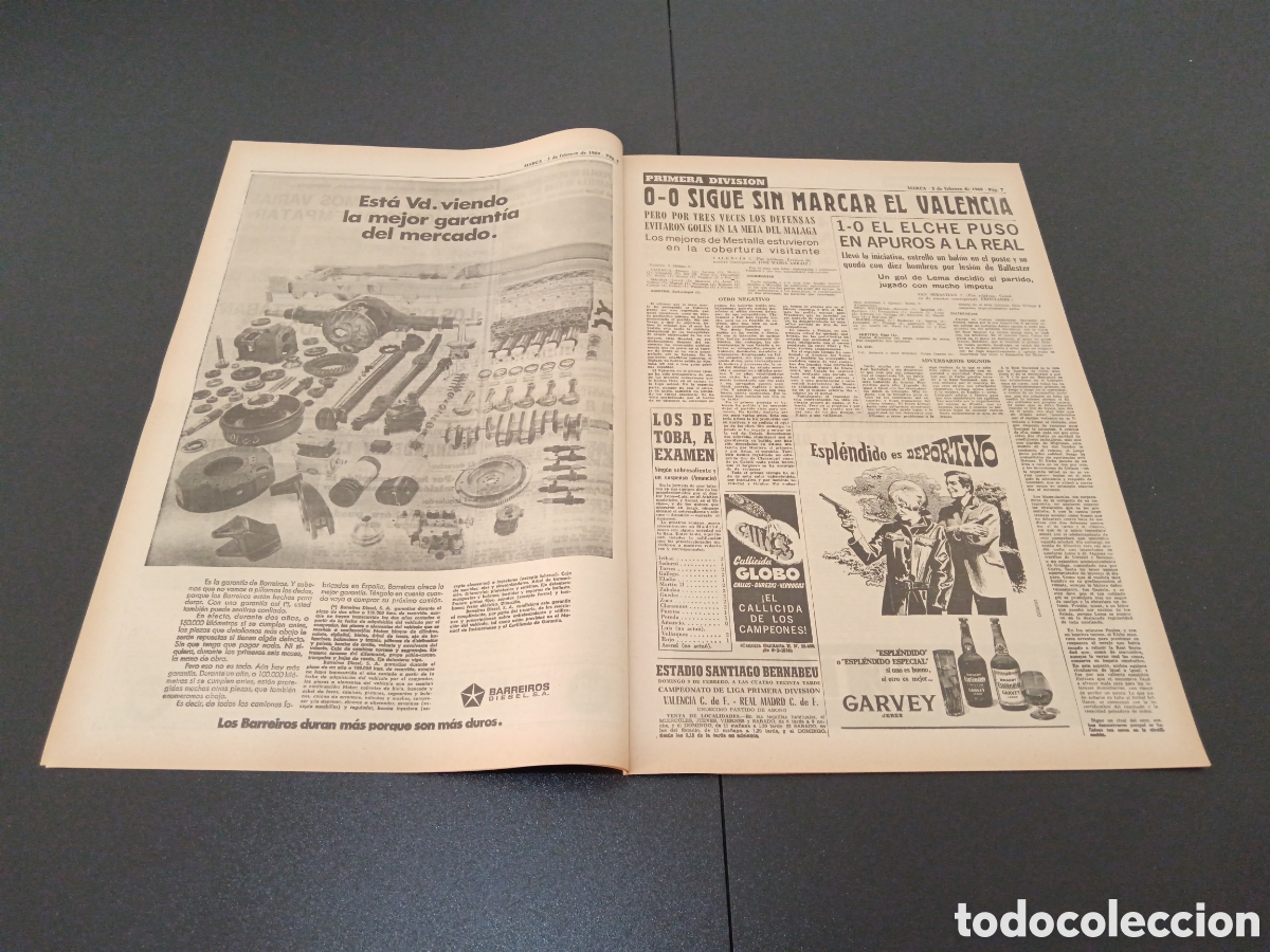 Coleccionismo deportivo: MARCA 03/02/1969 - Foto 4