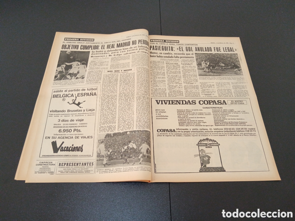 Coleccionismo deportivo: MARCA 03/02/1969 - Foto 6