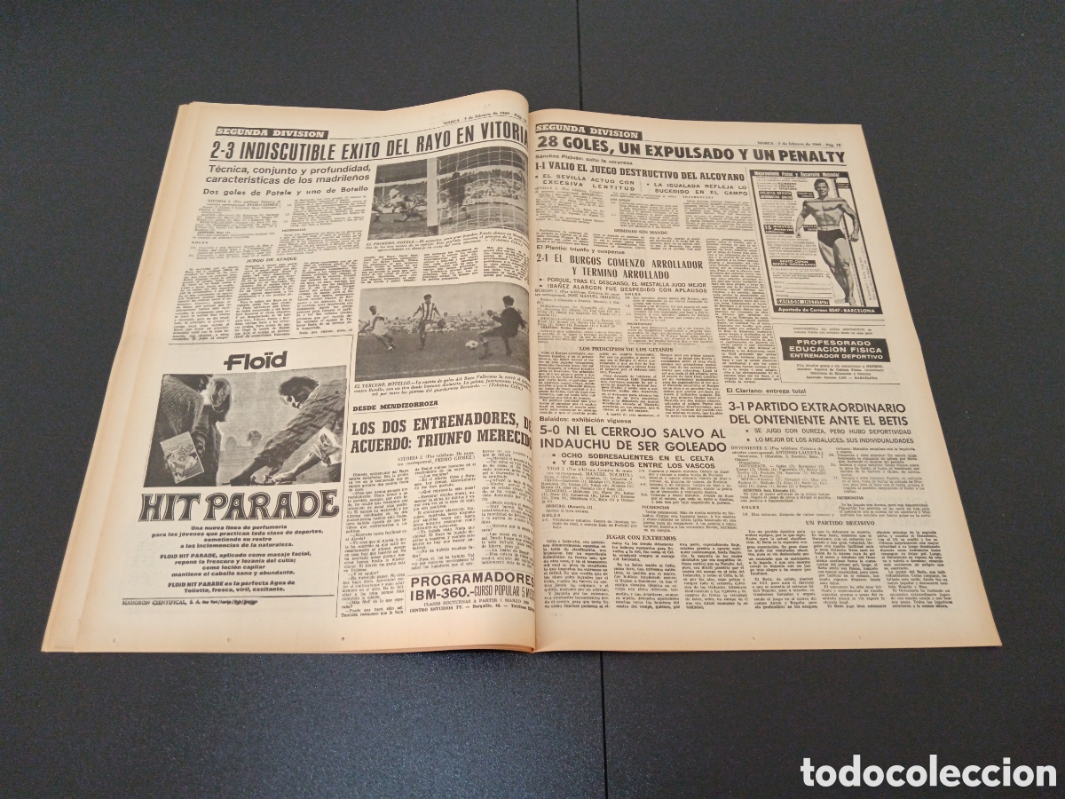 Coleccionismo deportivo: MARCA 03/02/1969 - Foto 8