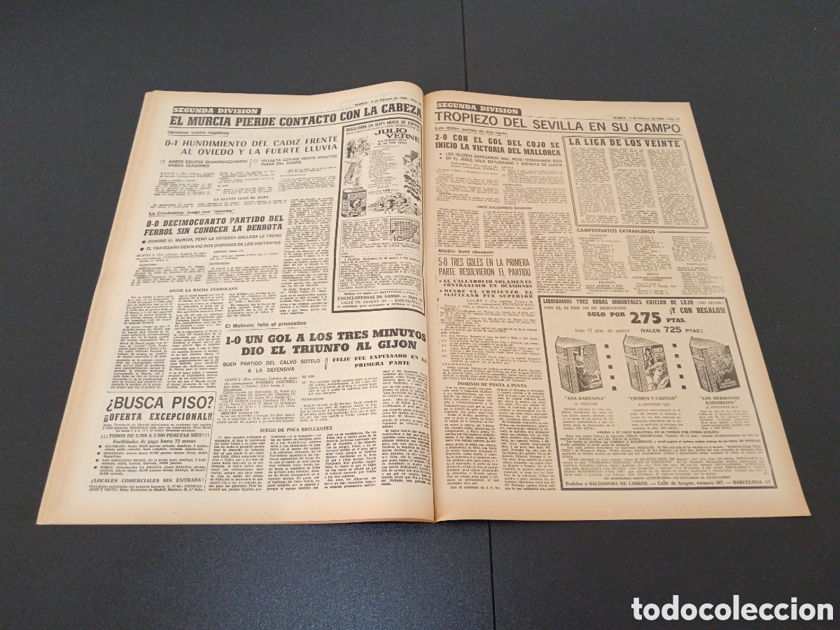 Coleccionismo deportivo: MARCA 03/02/1969 - Foto 9