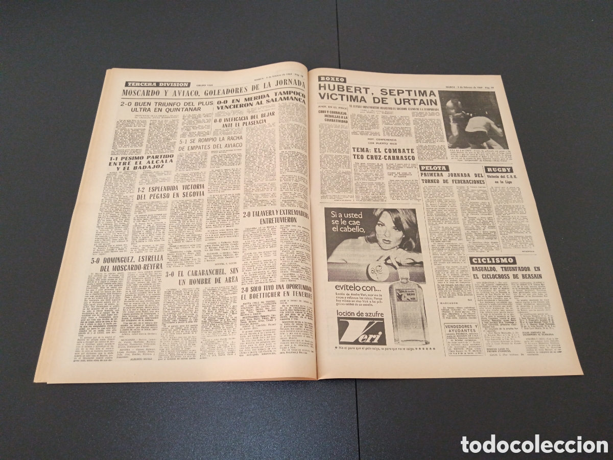 Coleccionismo deportivo: MARCA 03/02/1969 - Foto 10