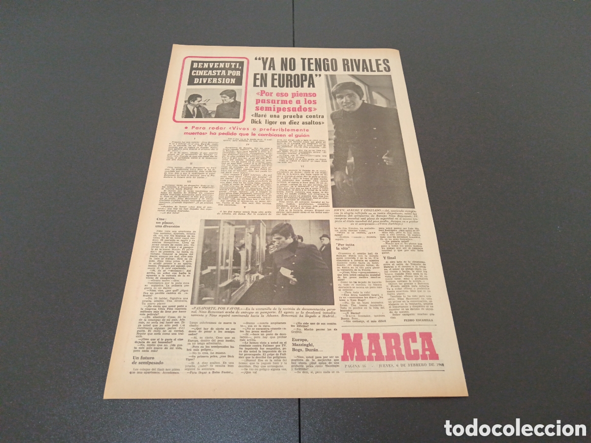 Coleccionismo deportivo: MARCA 06/02/1969 - Foto 4