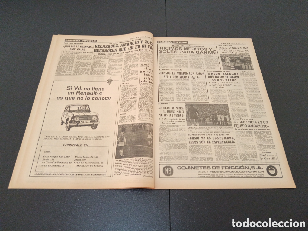 Coleccionismo deportivo: MARCA 10/02/1969 - Foto 3