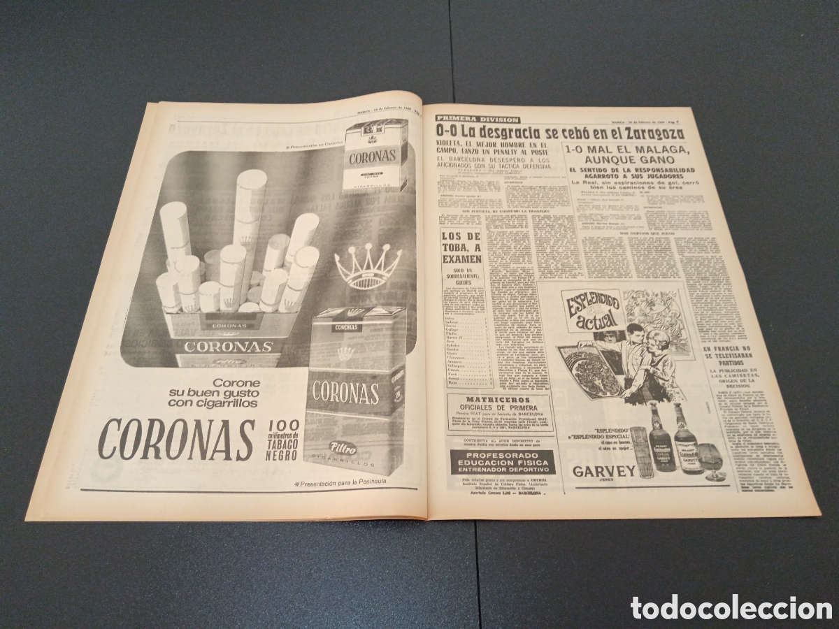 Coleccionismo deportivo: MARCA 10/02/1969 - Foto 4