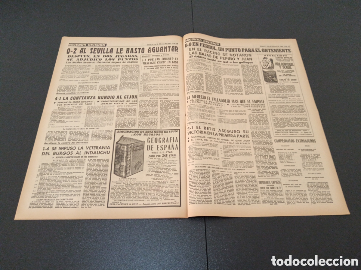 Coleccionismo deportivo: MARCA 10/02/1969 - Foto 8