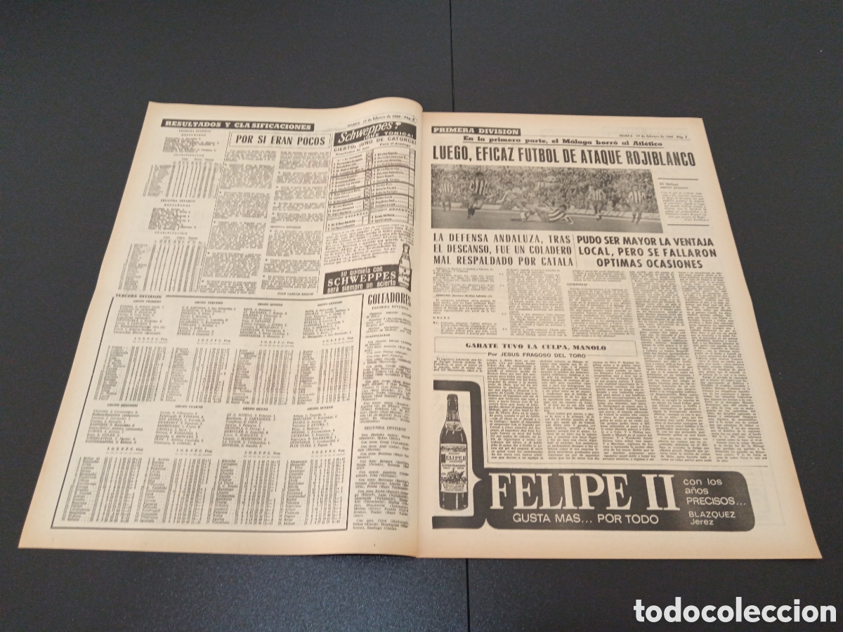 Coleccionismo deportivo: MARCA 17/02/1969 - Foto 2