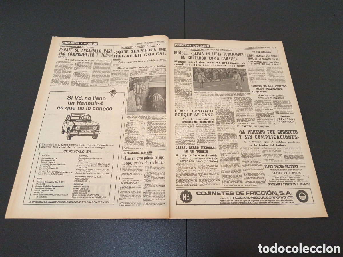 Coleccionismo deportivo: MARCA 17/02/1969 - Foto 3