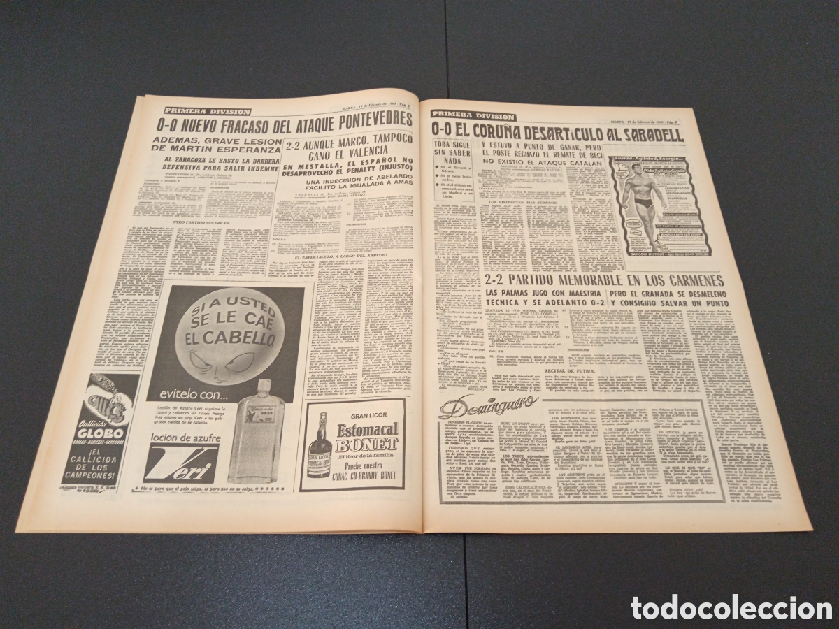 Coleccionismo deportivo: MARCA 17/02/1969 - Foto 5