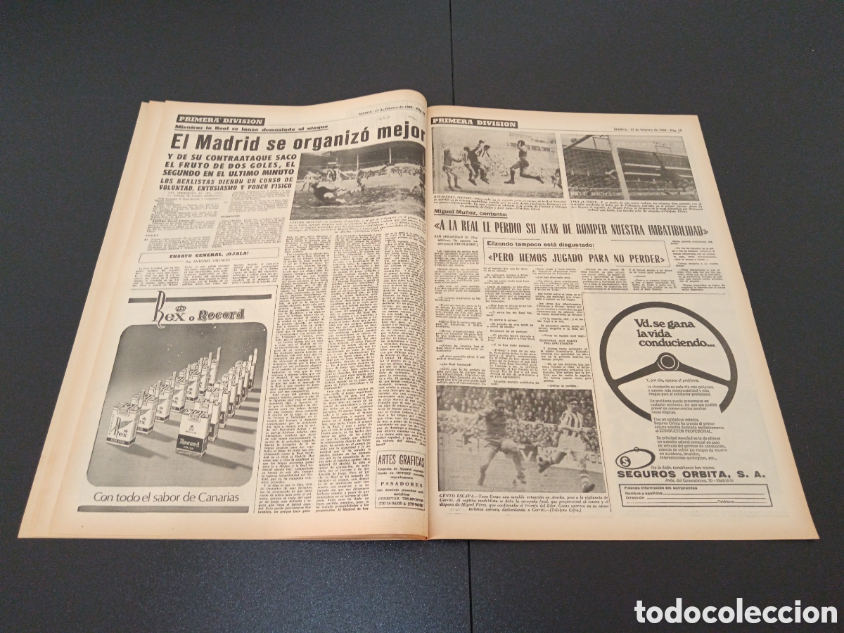 Coleccionismo deportivo: MARCA 17/02/1969 - Foto 6
