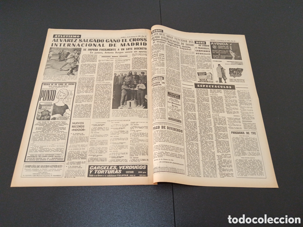 Coleccionismo deportivo: MARCA 17/02/1969 - Foto 10