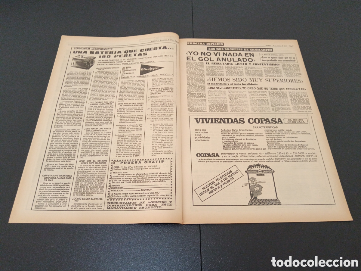 Coleccionismo deportivo: MARCA 03/03/1969 - Foto 3