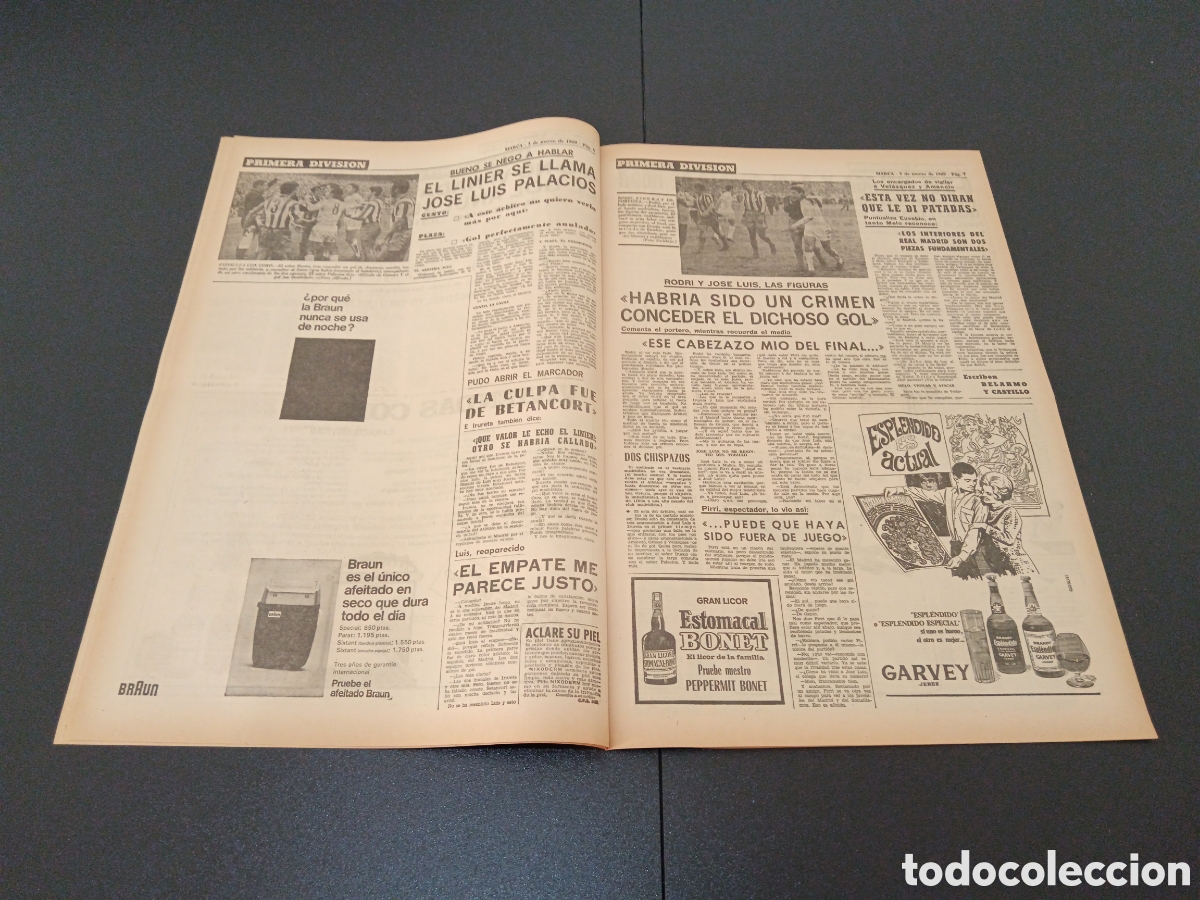 Coleccionismo deportivo: MARCA 03/03/1969 - Foto 4