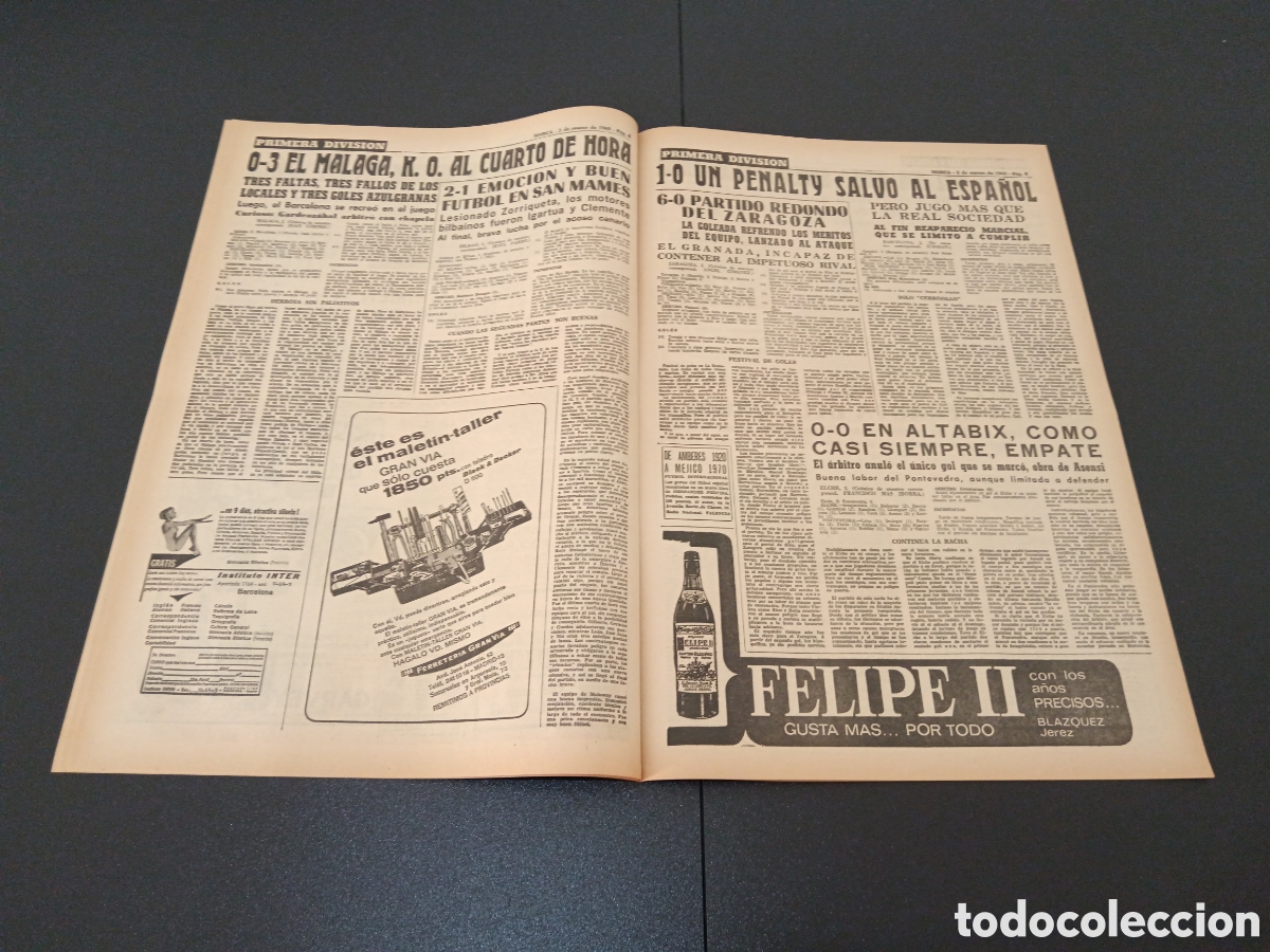 Coleccionismo deportivo: MARCA 03/03/1969 - Foto 5