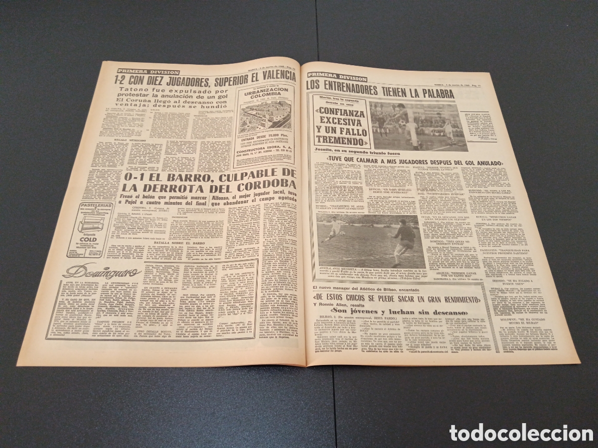 Coleccionismo deportivo: MARCA 03/03/1969 - Foto 6