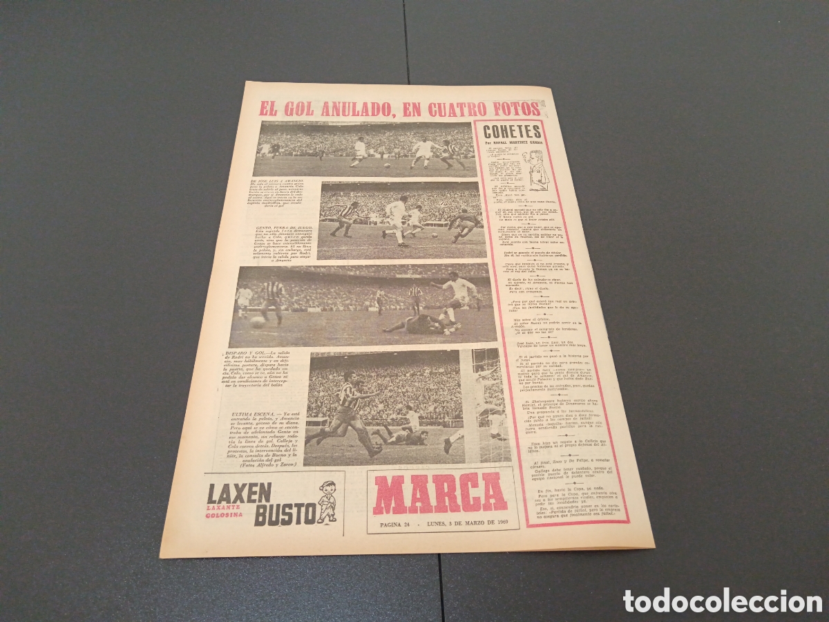 Coleccionismo deportivo: MARCA 03/03/1969 - Foto 10