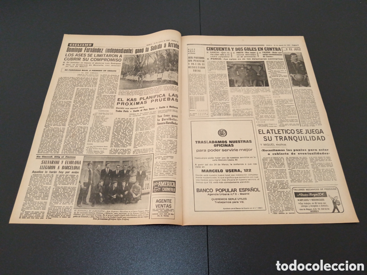 Coleccionismo deportivo: MARCA 23/03/1969 - Foto 2