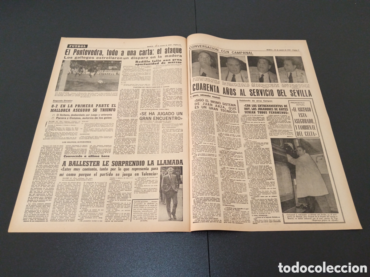 Coleccionismo deportivo: MARCA 23/03/1969 - Foto 3