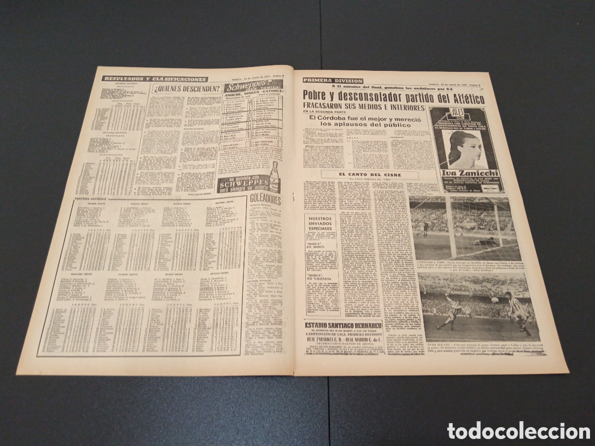 Coleccionismo deportivo: MARCA 24/03/1969 - Foto 2