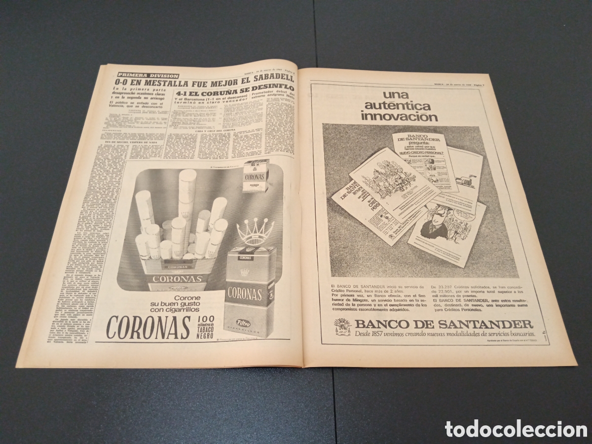 Coleccionismo deportivo: MARCA 24/03/1969 - Foto 5