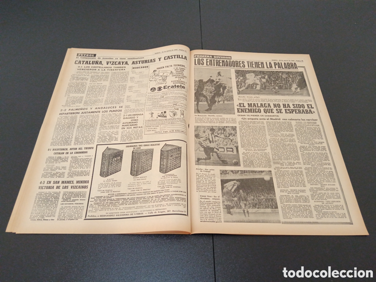 Coleccionismo deportivo: MARCA 24/03/1969 - Foto 7