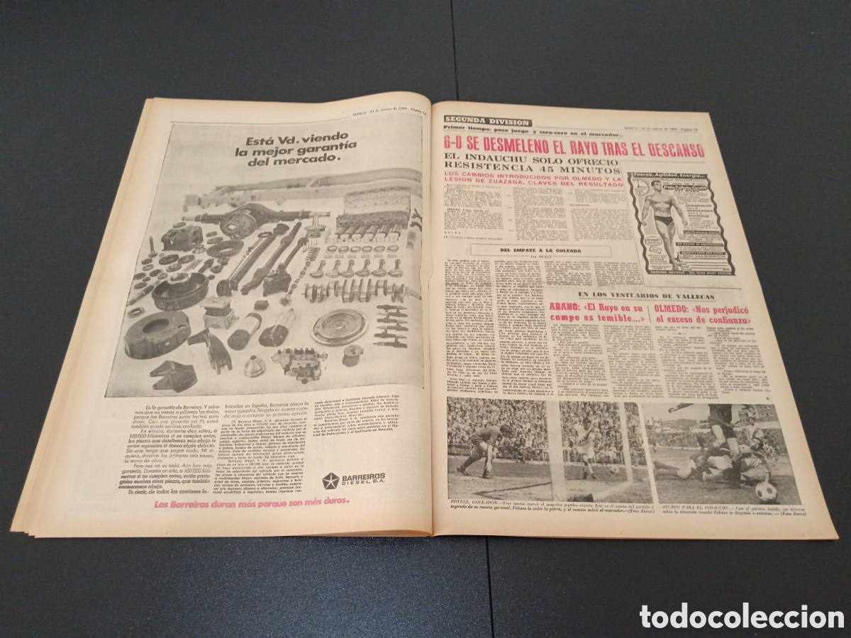 Coleccionismo deportivo: MARCA 24/03/1969 - Foto 8