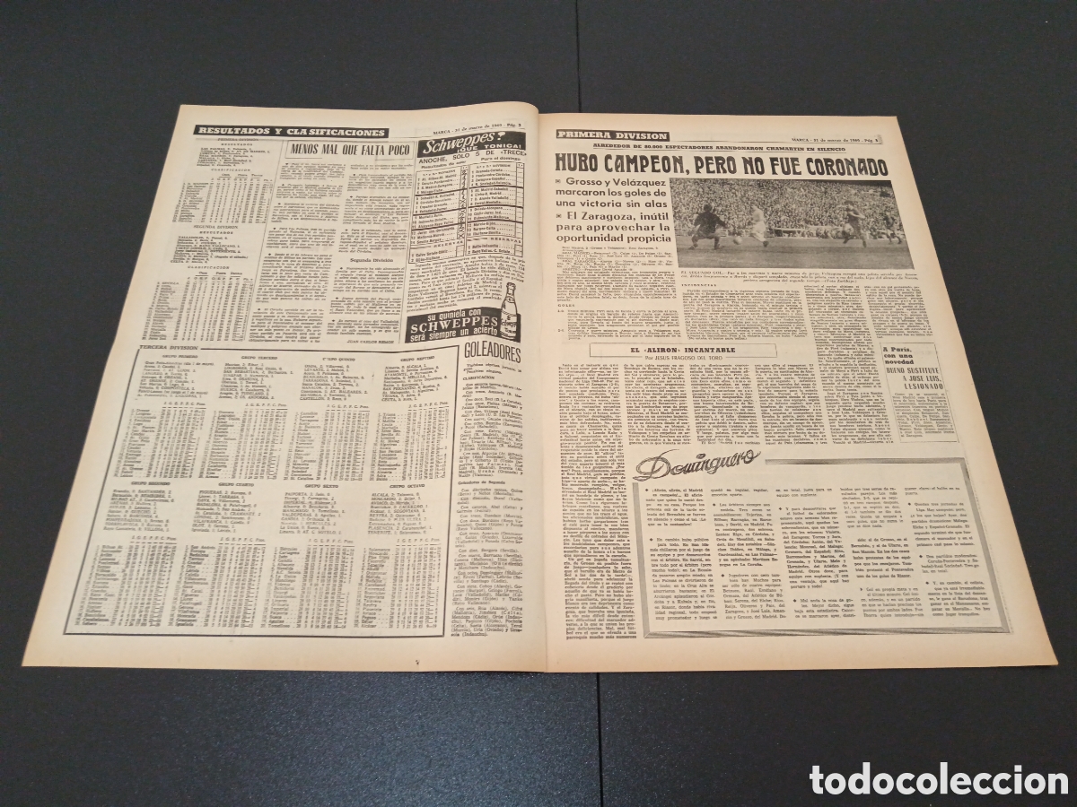 Coleccionismo deportivo: MARCA 31/03/1969 - Foto 2