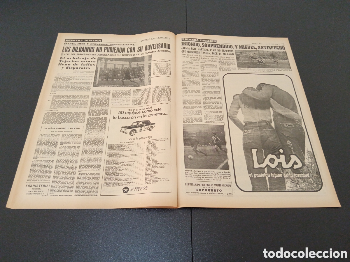 Coleccionismo deportivo: MARCA 31/03/1969 - Foto 6