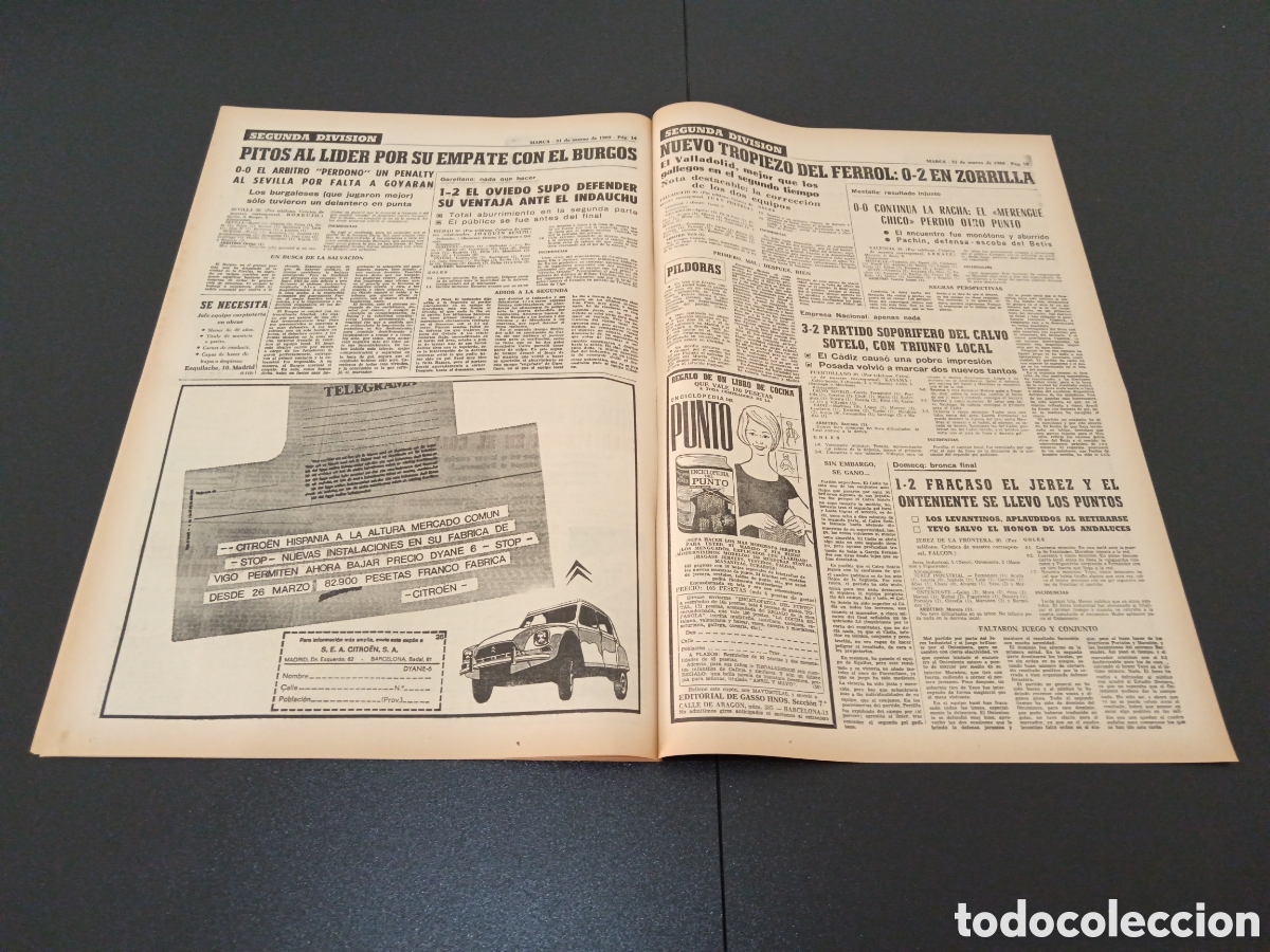 Coleccionismo deportivo: MARCA 31/03/1969 - Foto 8