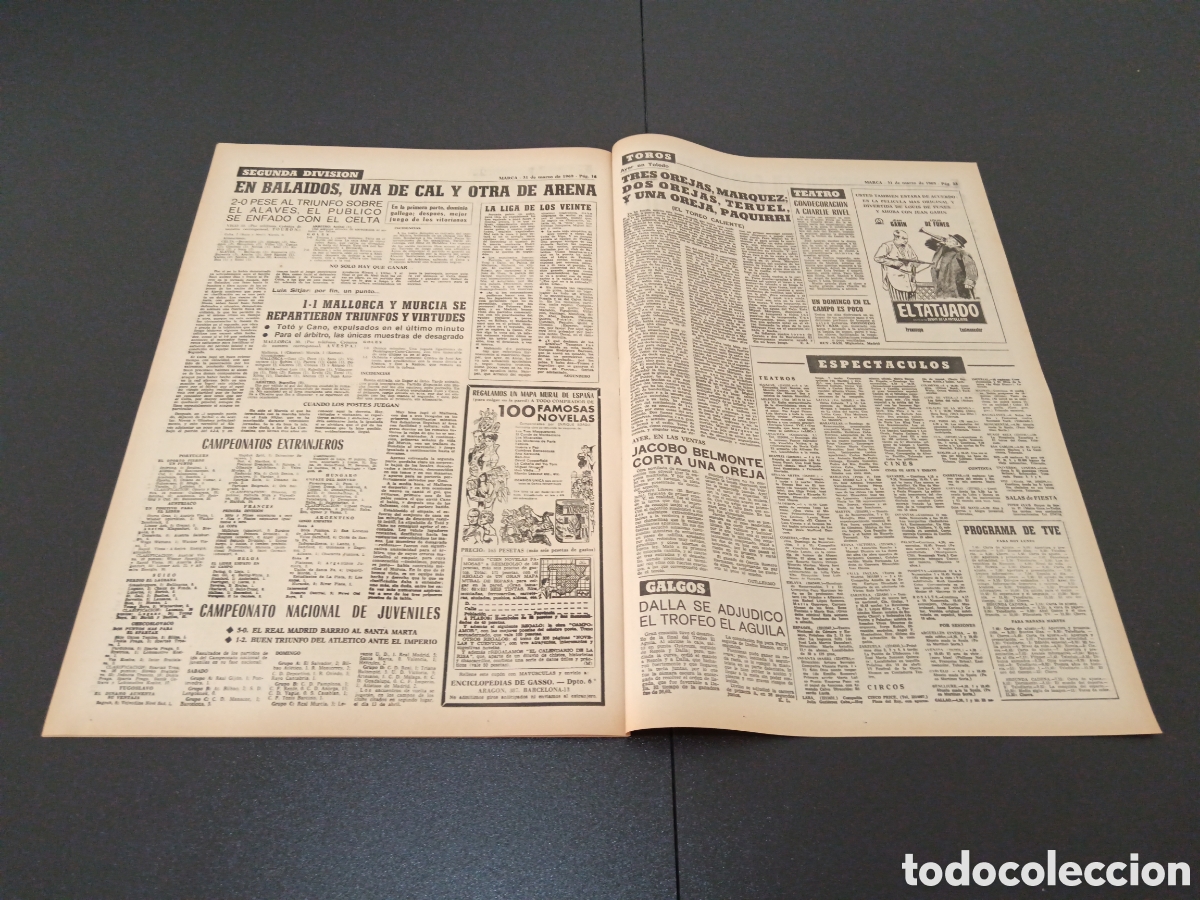Coleccionismo deportivo: MARCA 31/03/1969 - Foto 9