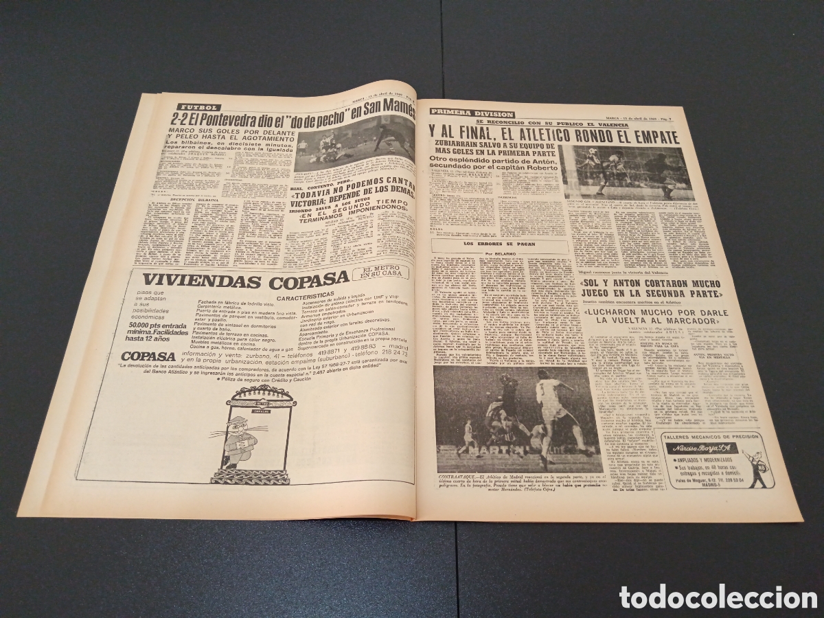 Coleccionismo deportivo: MARCA 13/04/1969 - Foto 4