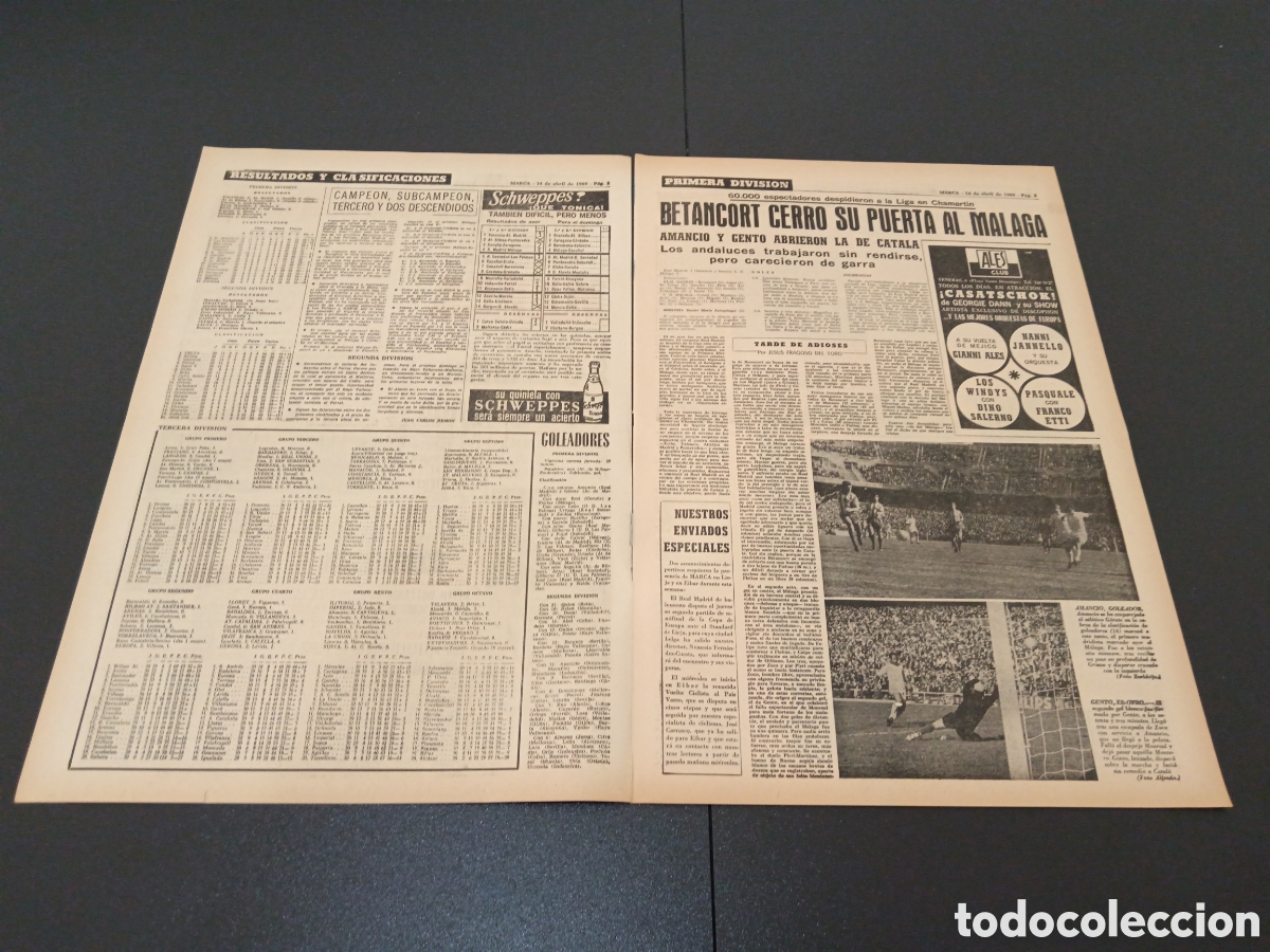 Coleccionismo deportivo: MARCA 14/04/1969 - Foto 2