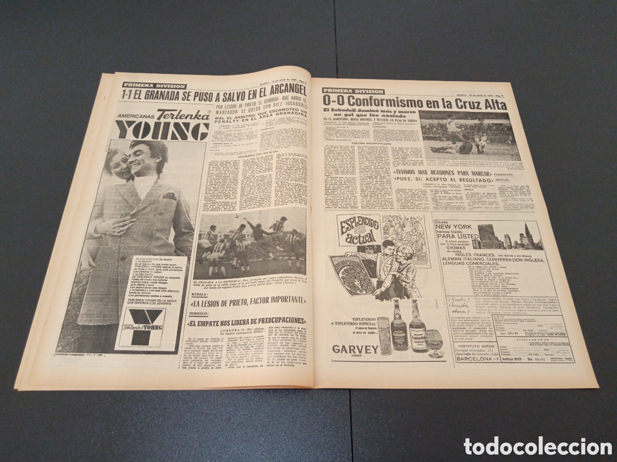 Coleccionismo deportivo: MARCA 14/04/1969 - Foto 4