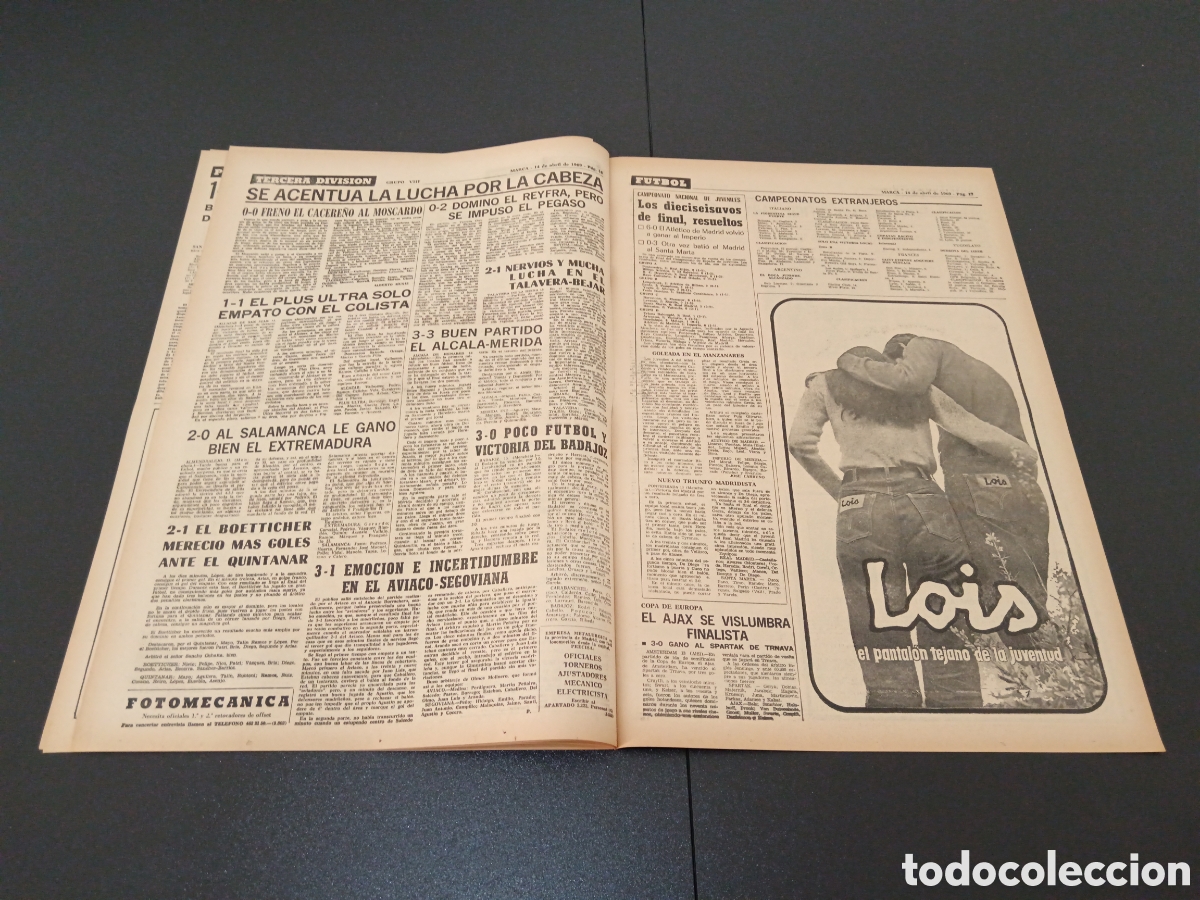 Coleccionismo deportivo: MARCA 14/04/1969 - Foto 9