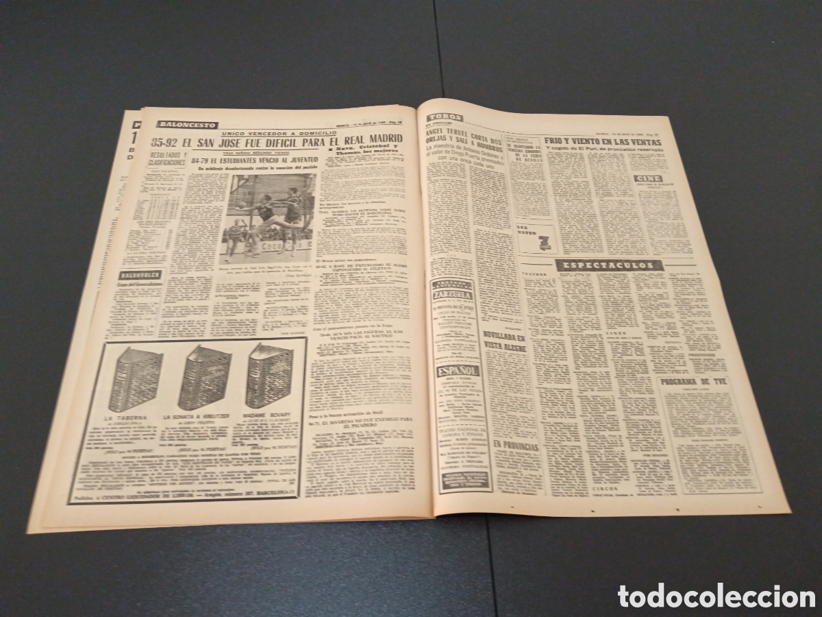 Coleccionismo deportivo: MARCA 14/04/1969 - Foto 10