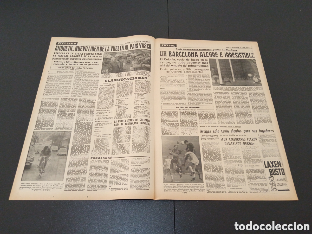 Coleccionismo deportivo: MARCA 20/04/1969 - Foto 2