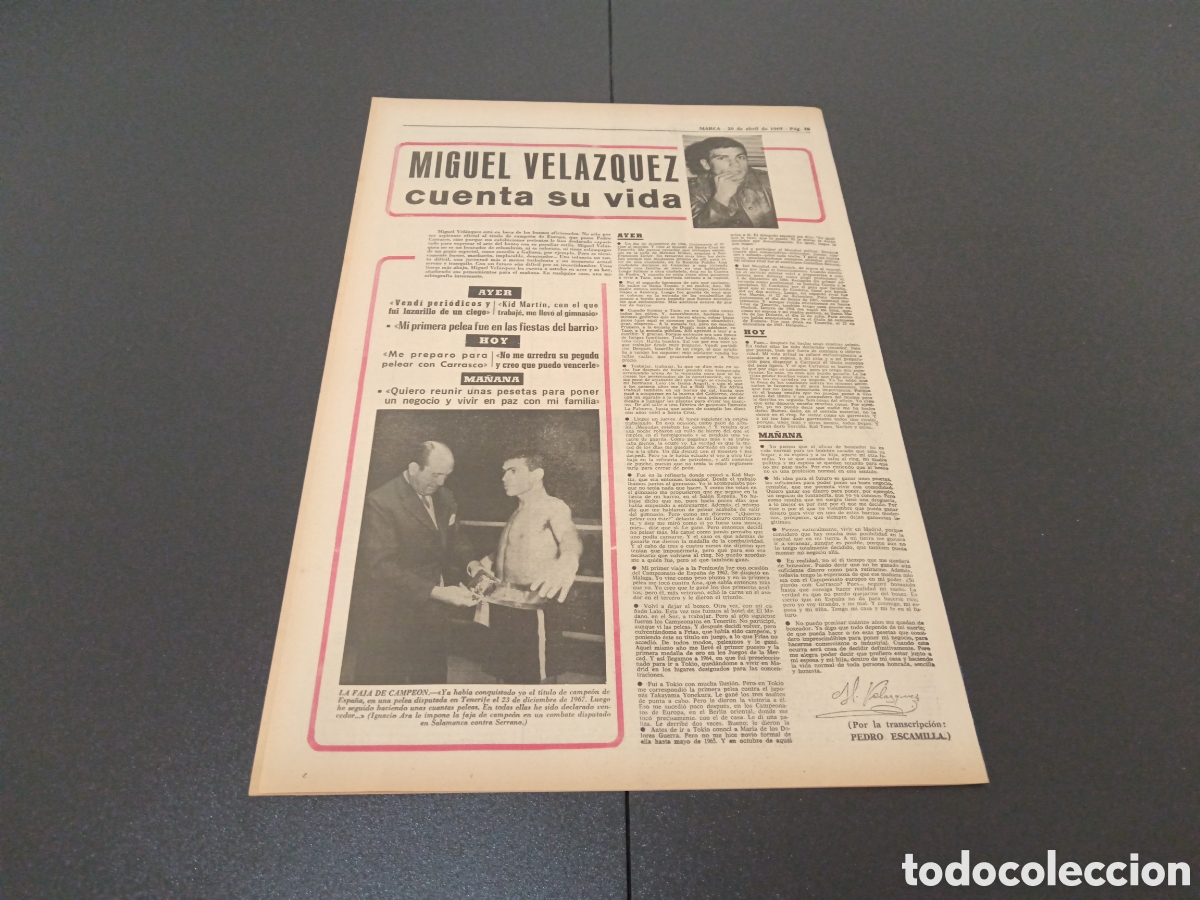 Coleccionismo deportivo: MARCA 20/04/1969 - Foto 4
