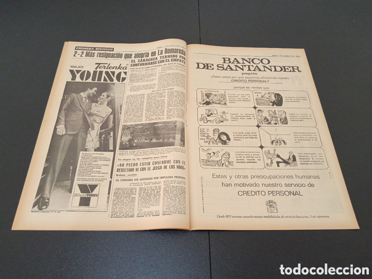Coleccionismo deportivo: MARCA 21/04/1969 - Foto 5
