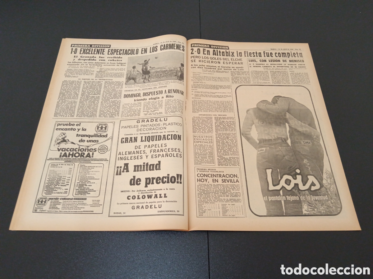Coleccionismo deportivo: MARCA 21/04/1969 - Foto 6