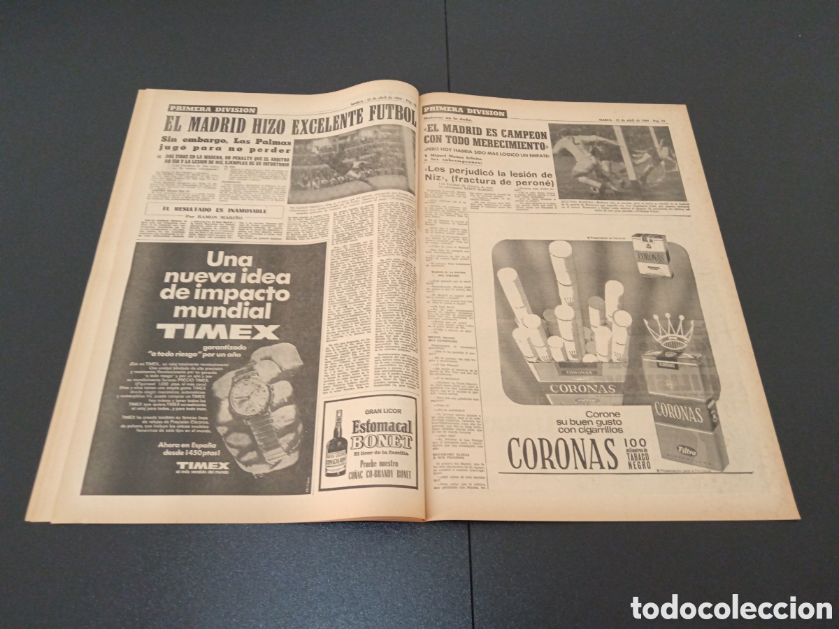 Coleccionismo deportivo: MARCA 21/04/1969 - Foto 7