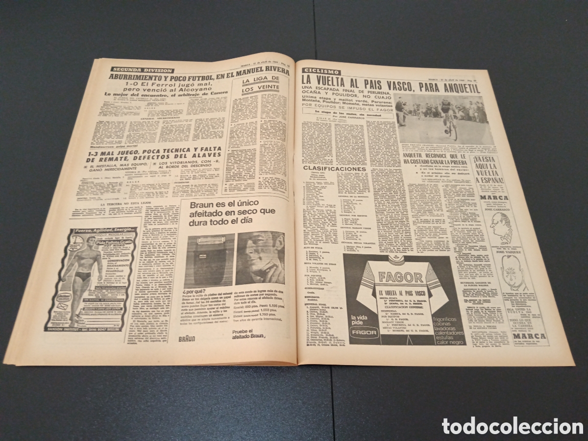 Coleccionismo deportivo: MARCA 21/04/1969 - Foto 10
