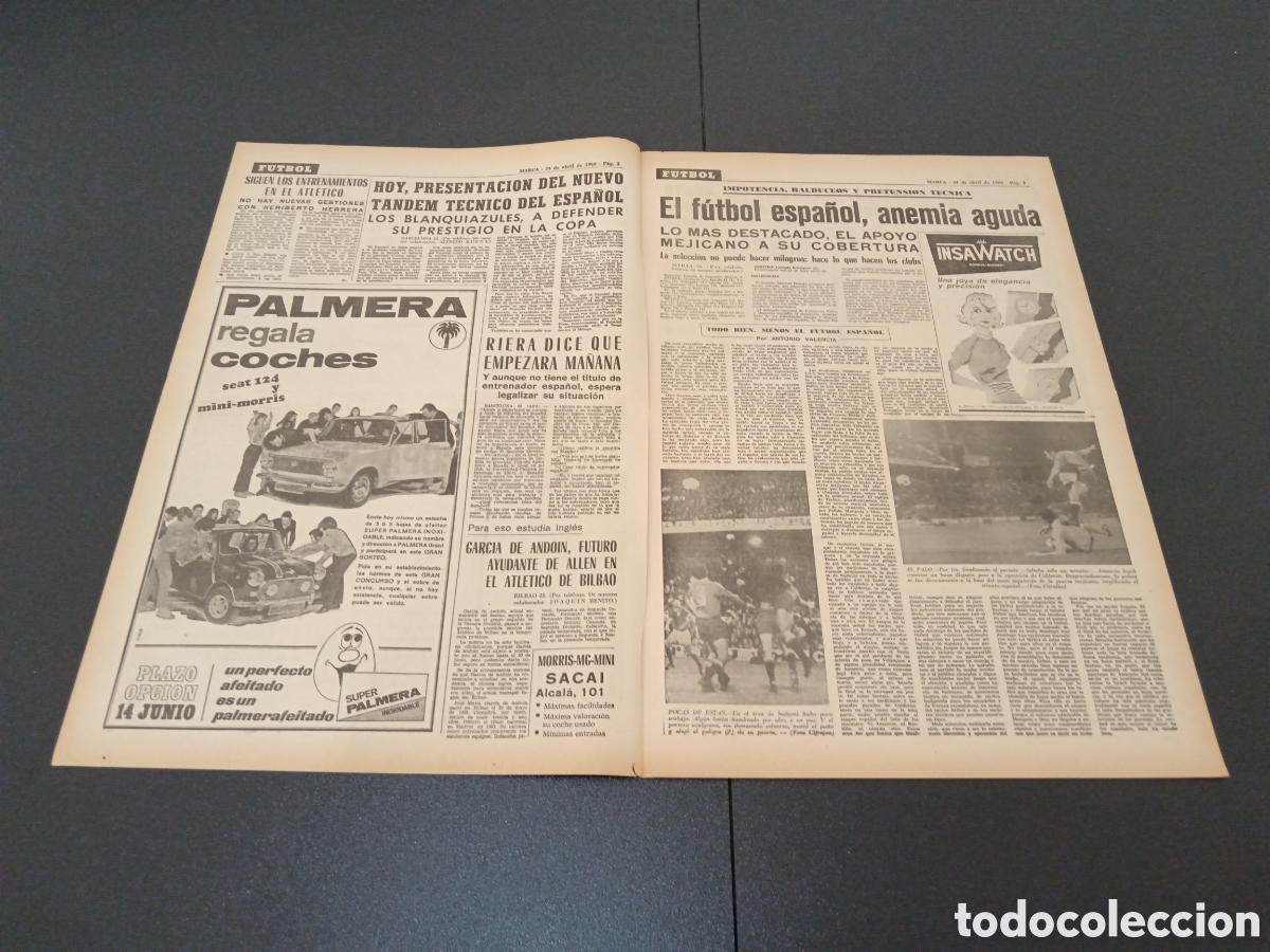 Coleccionismo deportivo: MARCA 24/04/1969 - Foto 2